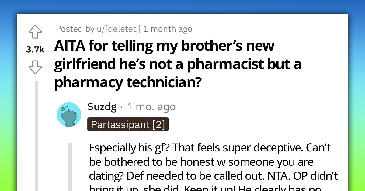 Pharmacy Technician Fumes After His Sibling Revealed To His Girlfriend That He Is Not A Pharmacist As He Led Her To Believe