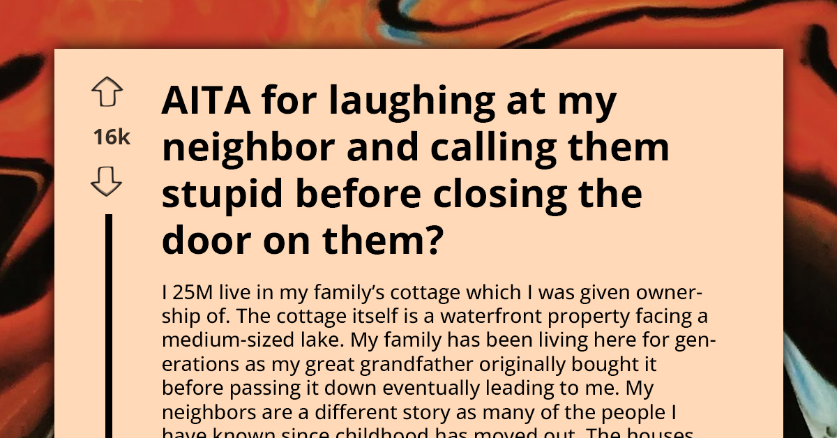 Man Laughs At And Closes Door On His Neighbour For Trying To Stop Him From Fishing, Rethinks His Actions Later On