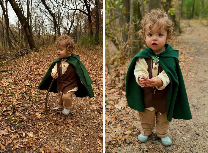 15. Daughter Was Frodo For Her Second Halloween