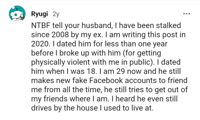 Here is another stalking story, and it even gets creepier