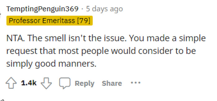 It's all about being considerate to others in the house, and this applies to everything and every roommate situation.