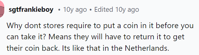 There are only a few stores in the United States where this is a common occurrence, and people still don't care.