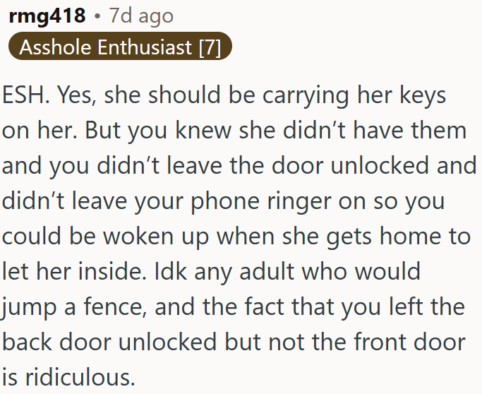 Both Are at Fault for the Locked-Out Situation and Poor Communication.