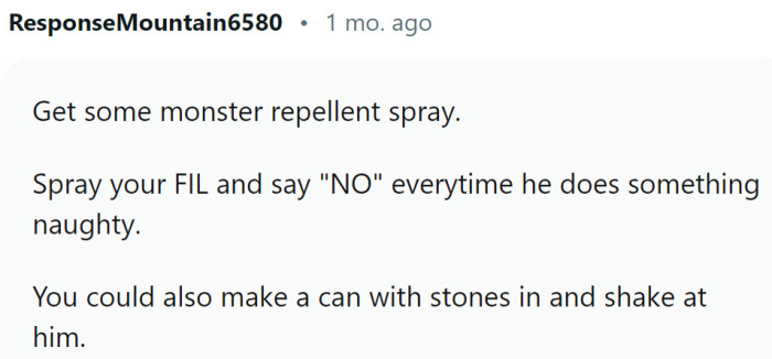 An interesting use for the spray: