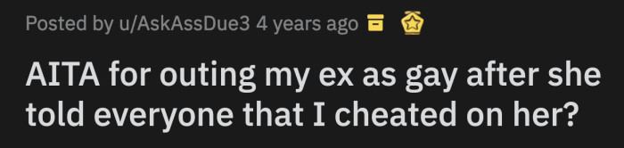 Their mutual friends didn't believe OP initially