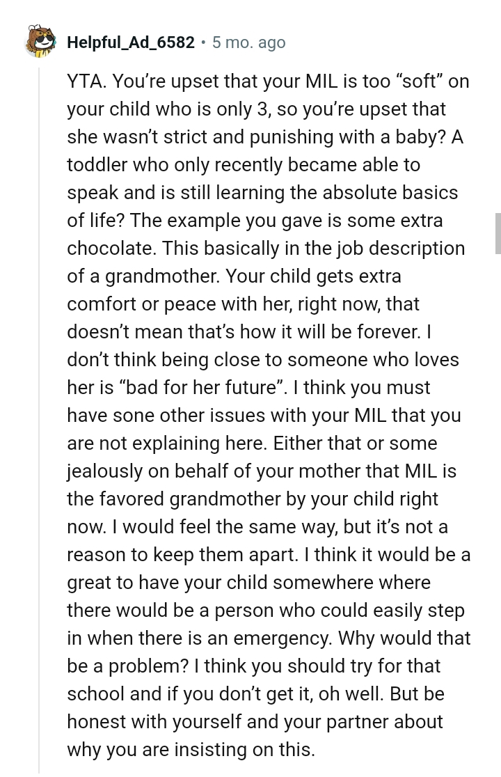 OP's Child Gets Extra Comfort with the Grandma