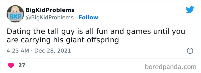 I can't relate to this, but I can't imagine having a little LeBron in my belly.