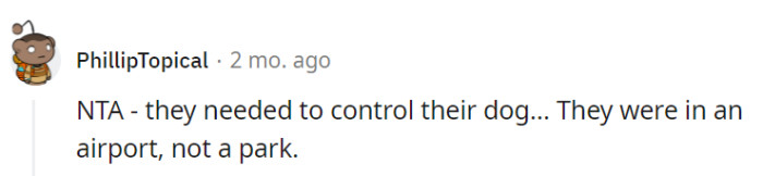 Airports Aren't Dog Parks!