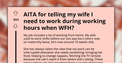 New Mom Clashes With Husband Over His Plea To Limit Household Tasks During Remote Work Hours