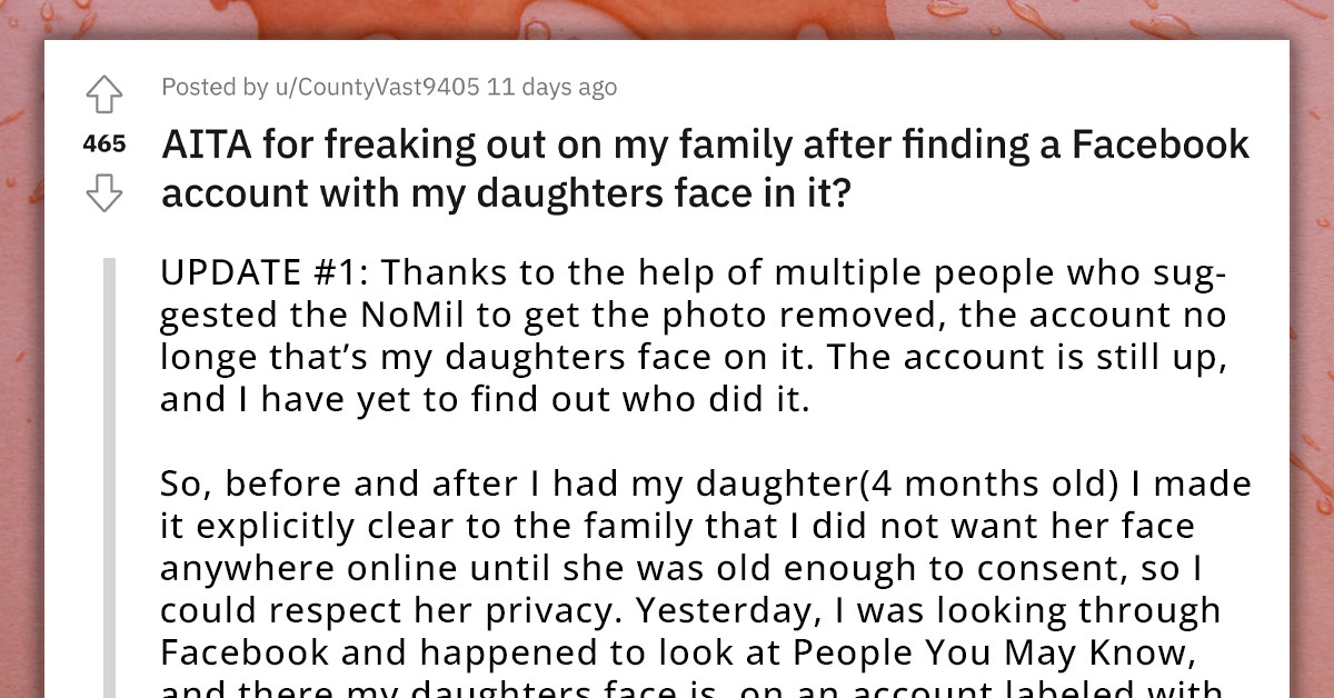 Redditor Freaks Out On Grandmother After Finding A Facebook Profile With Her Daughter's Face On It