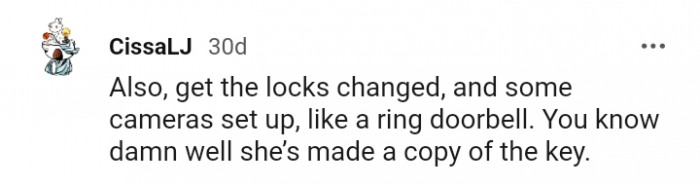 She Might Have Made a Copy of the Key