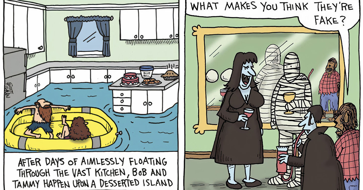 50 Hilarious One-Panel Comics Loaded With Silly Humor And Ridiculous Scenarios