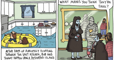 50 Hilarious One-Panel Comics Loaded With Silly Humor And Ridiculous Scenarios