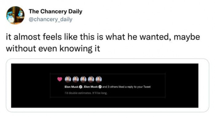 12. It feels like this is what he wanted.