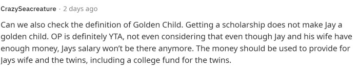 People were really thrown off and turned off by the fact that OP said this about his brother, especially after he passed.