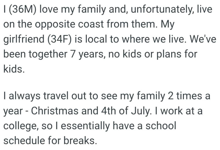 The OP kicks off his story saying: