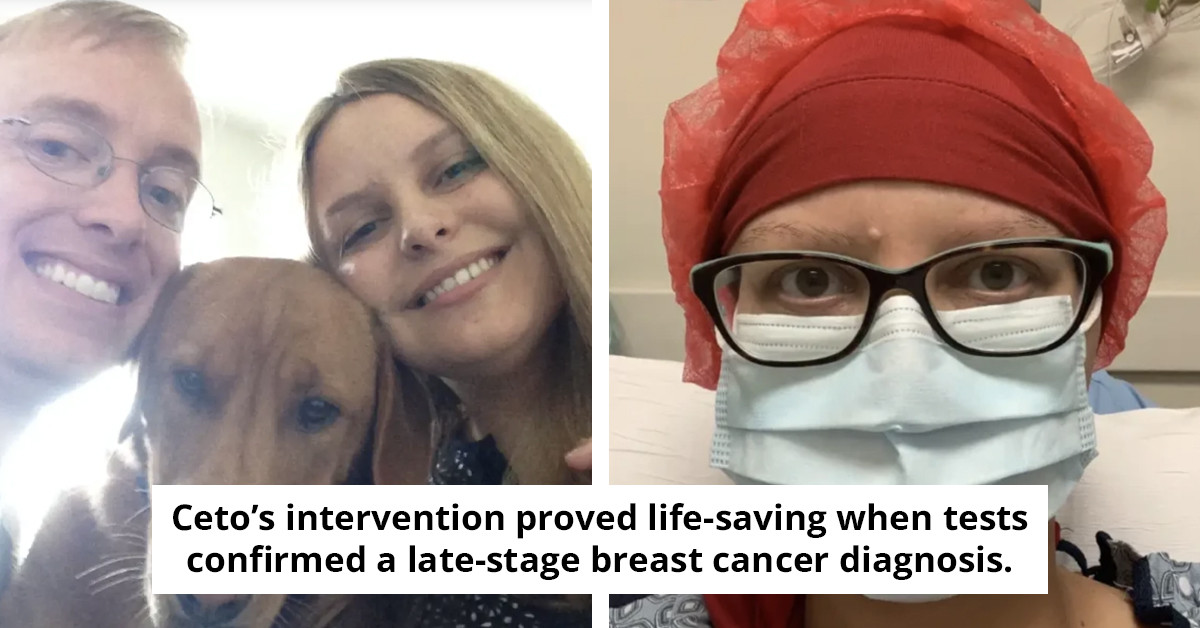 36-Year-Old Woman Attributes Her Life-Saving Discovery of Breast Cancer Symptoms to Her Dog's Alertness