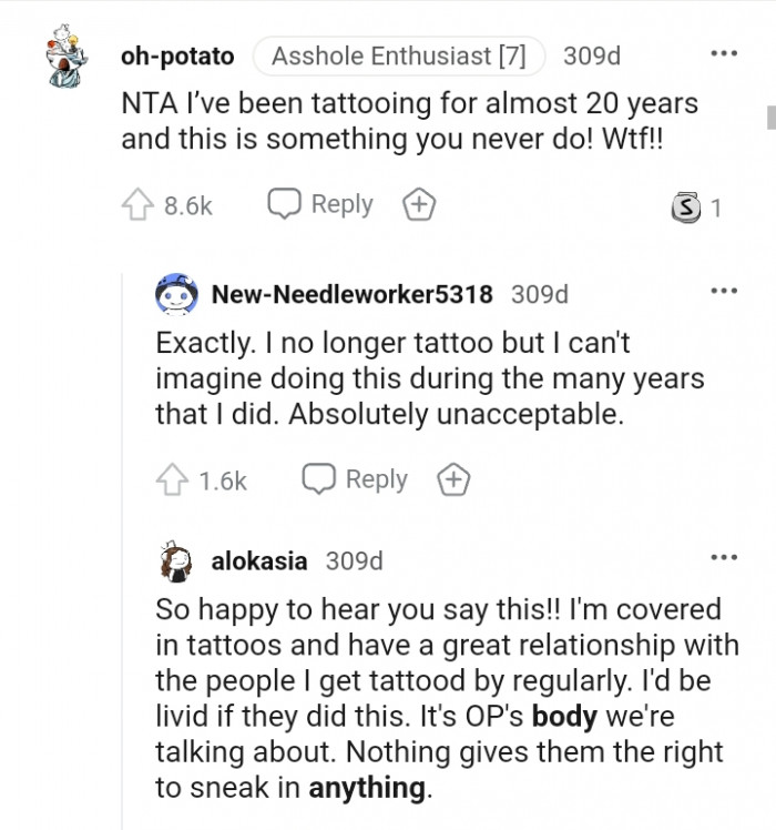 This is something you never do