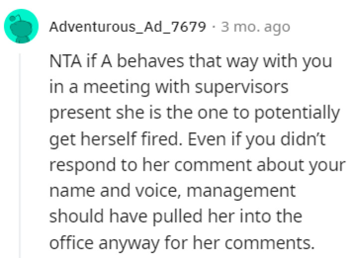 Management should have done something