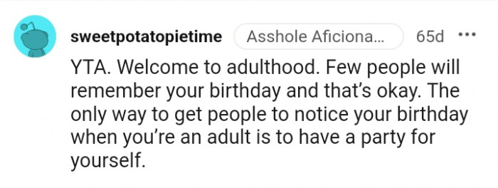 The only way to get people to notice your birthday.