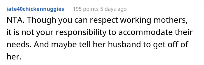 It's not your responsibility to accommodate them