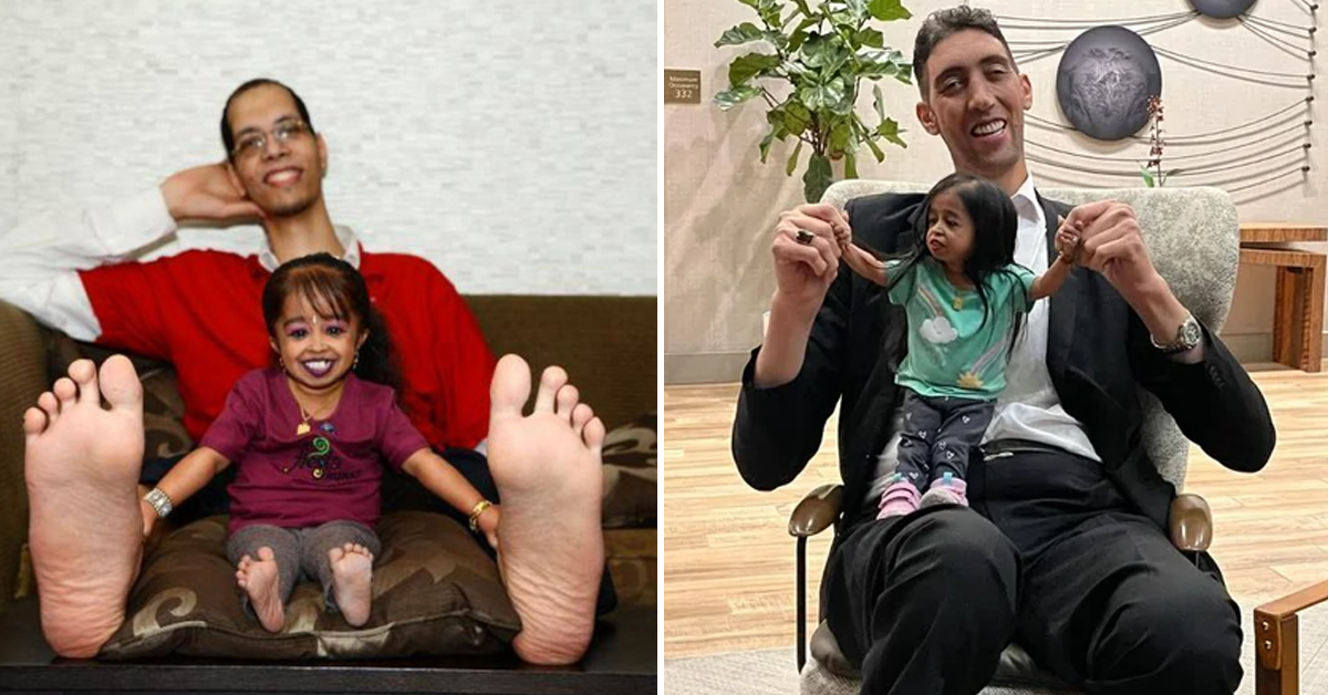 Unbelievable Reunion - World's Tallest Man And World's Smallest Woman Meet Again