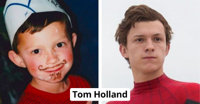 31 Cutesy Childhood Photos Of MCU Actors Before They Became Famous Superheroes And Villains