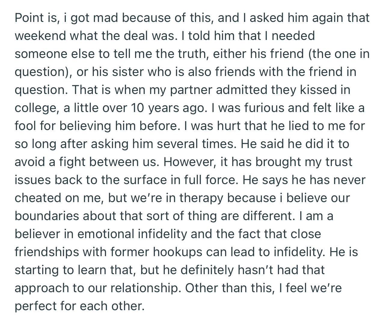 OP just found out that her husband’s longtime friend was his college sweetheart