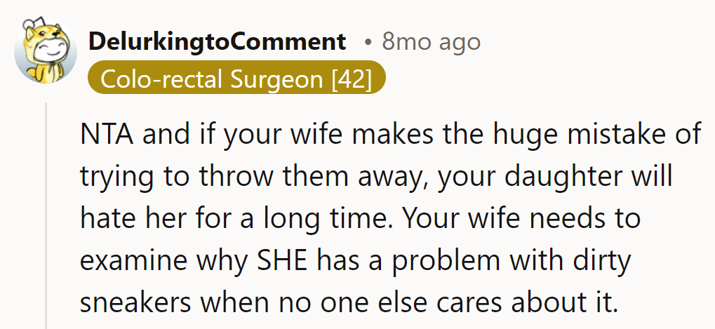 Mess with the shoes, risk stepping on family bonds.