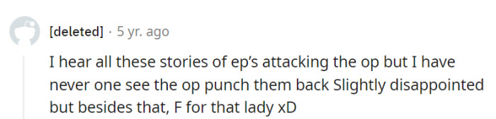 True, OP opted for an 