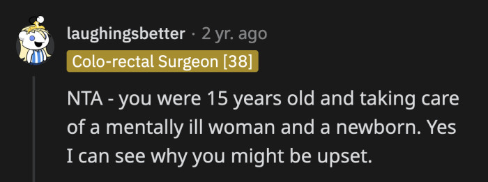 She witnessed her sister fall apart and was made to clean up the mess