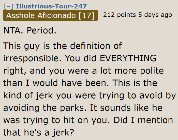 More people are on the OP's side.