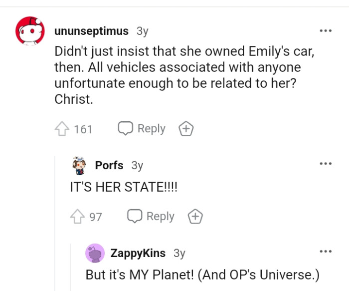 She even said it's her state