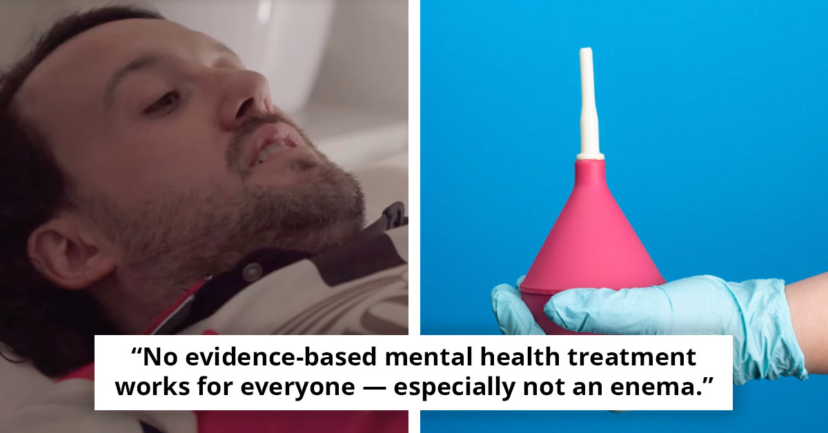 Expert who underwent voluntary enema to explore 'mental wellness advantages' shares outcomes