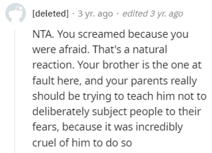 A totally natural reaction