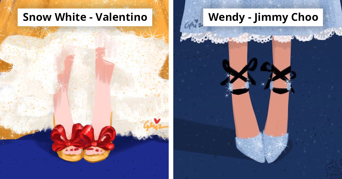 If Disney Princesses Stepped Into Designer Shoes