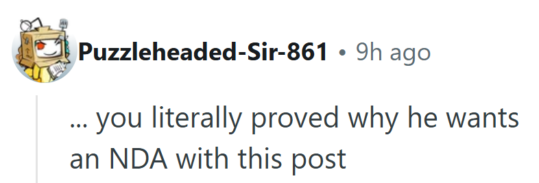Irony signed, sealed, and publicly posted.