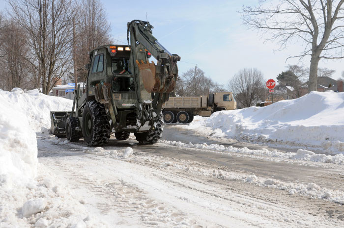 The OP was called in by the biggest company in town to help haul some snow to the city dump