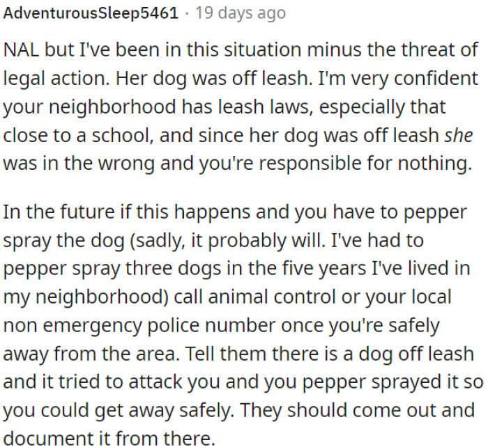 If a Dog Is Off-Leash, It's Likely Against Leash Laws, Making the Owner Responsible.