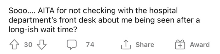 So, the OP turned to Reddit for advice.