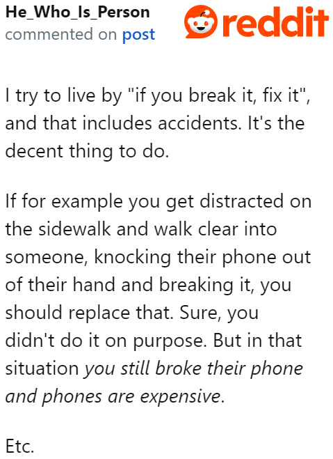 The responsibility to clean the couch falls on the OP. If it takes professional cleaning services to remove the stain, she should be paying for it.