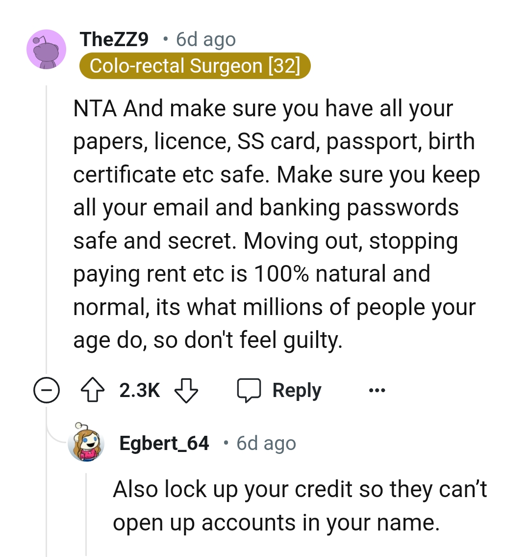 The Comments from Other Redditors Roll In...