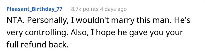 I Hope He Gave You Your Full Refund