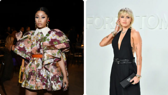 5. The time Nicki Minaj called out Miley Cyrus on stage at the 2015 VMAs.