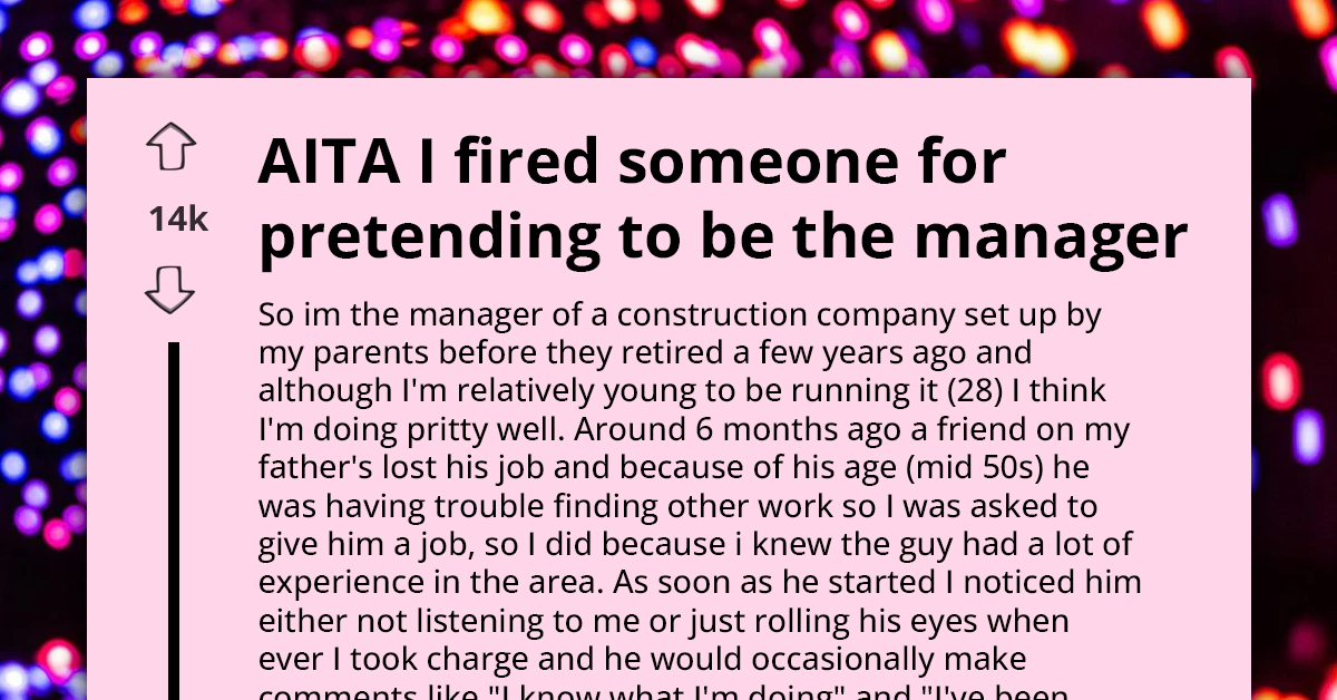 Young Manager Fires Much Older Employee After He Pretended To Be His Supervisor To Impress Clients