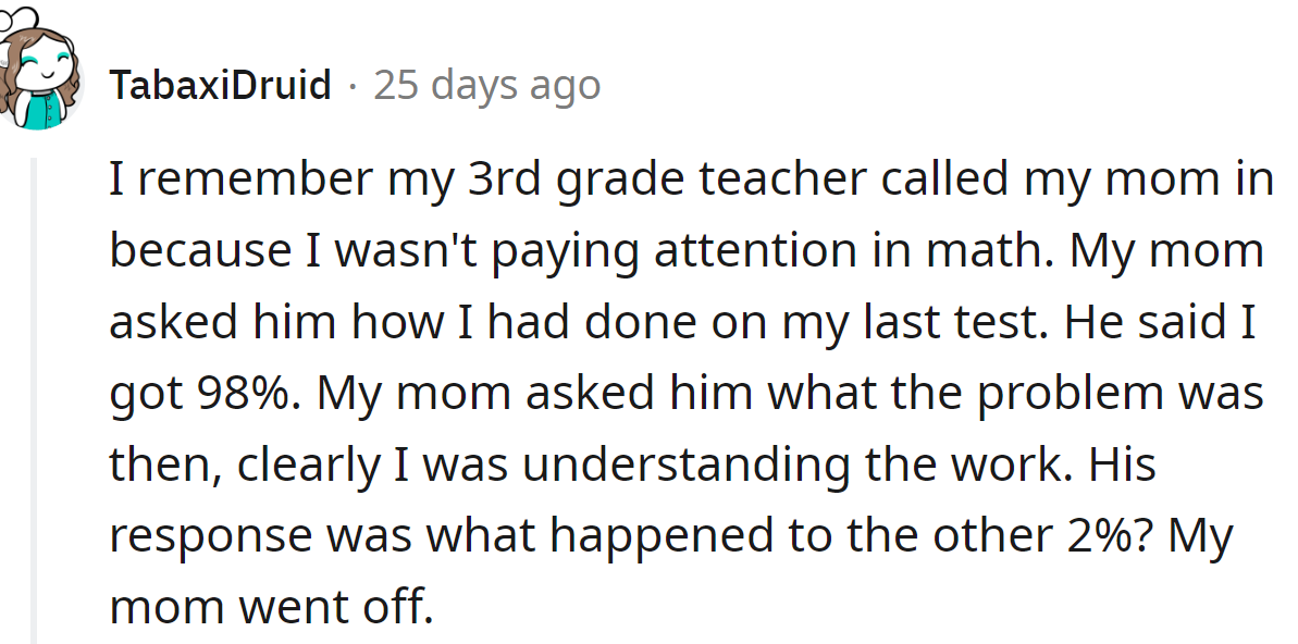 Redditors were also sharing their memories from school: