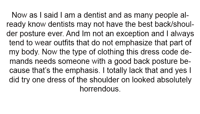 2. Now, as I said, I am a dentist, and as many people already know, dentists may not have the best back/shoulder posture.