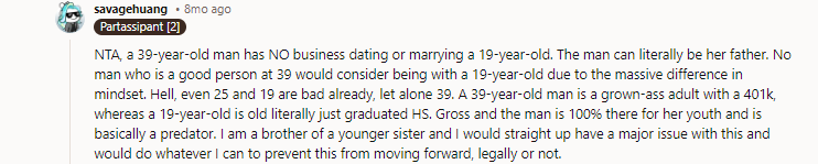 Opie’s sister is going to grow up and mature, and then realize her 39-year-old husband was dating an 18-year-old for a reason.