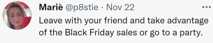 And as a free man/woman, here's one piece of advice on what you could do: