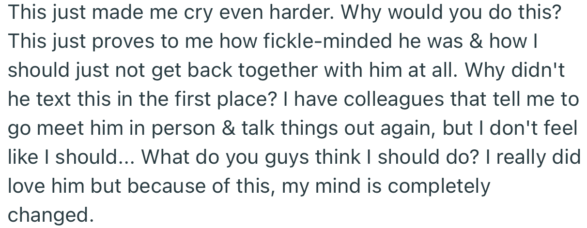 OP is torn on how to handle the situation